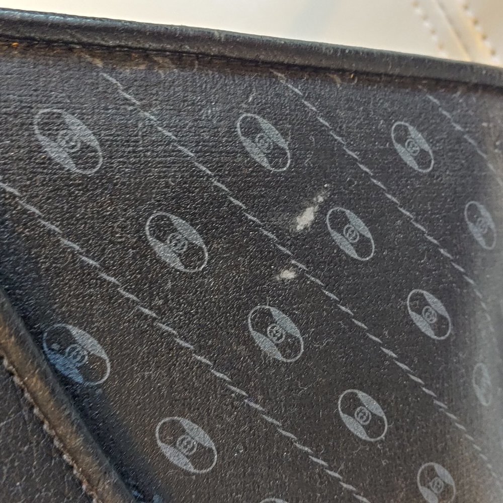 GUCCI VINTAGE Accessory Collection Convertible Envelope Clutch Purse Navy - Picture 14 of 16